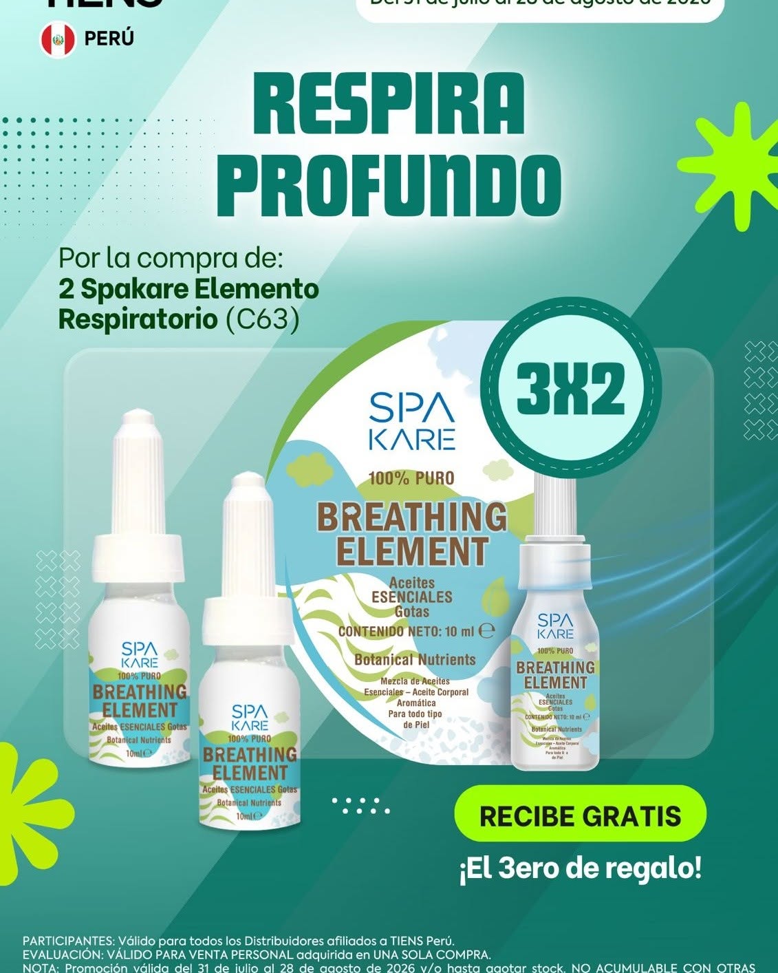 promocion selenio plus tiens spakare elemento respiratorio
